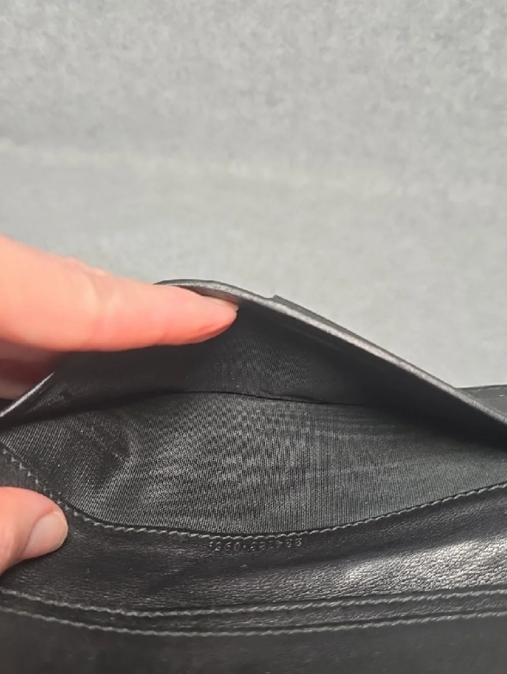 Gucci Guccissima Black Embossed GG Leather Long Wallet Vintage